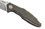 Couteau pliant MKM Raut By Viper MK.VP01GFGR manche en titanium/G10 vert 12cm front flipper + étui