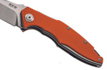 Couteau pliant MKM Raut By Viper MK.VP01GFOR manche en titanium/G10 orange 12cm front flipper + étui