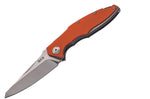 Couteau pliant MKM Raut By Viper MK.VP01GFOR manche en titanium/G10 orange 12cm front flipper + étui