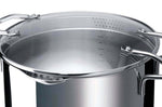 Cuiseur à pâtes et légumes Beka Emporo en inox 24cm avec couvercle passoire