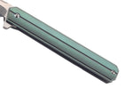 Couteau pliant Herbertz 593312 manche fin en titanium vert 11,8cm