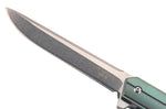 Couteau pliant Herbertz 593312 manche fin en titanium vert 11,8cm