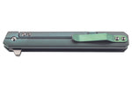 Couteau pliant Herbertz 593312 manche fin en titanium vert 11,8cm