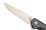 Couteau pliant Herbertz 533312 manche style épuré en titane noir 12,3cm