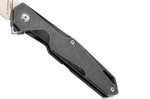 Couteau pliant Herbertz 533312 manche style épuré en titane noir 12,3cm