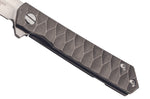 Couteau pliant Herbertz 593612 manche en titane TC4 gris 12cm
