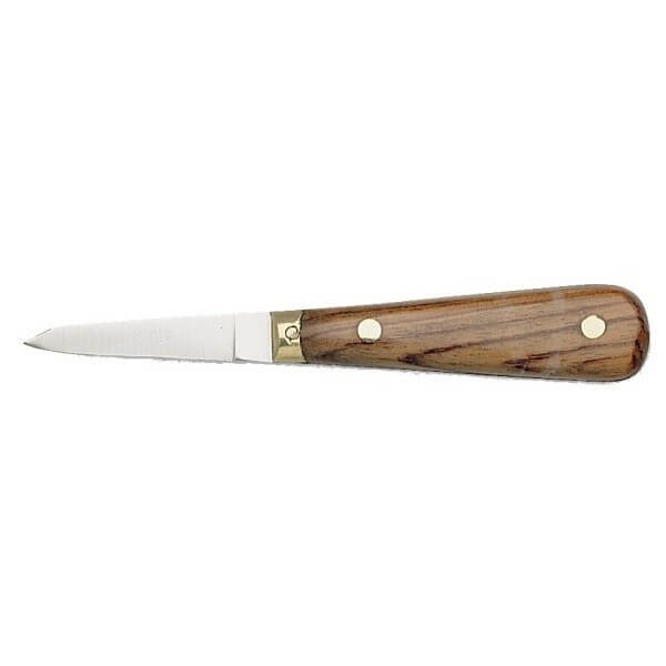 Couteau à huitre lancette manche palissandre lame inox
