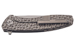 Couteau pliant Herbertz 593013 manche en titane texturé TC4 gris 12,5cm