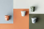 Tasse Revol Espresso Froissé 8cl en porcelaine Terre de Sienne