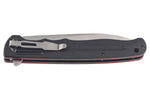 Couteau pliant Herbertz 591217 manche en acier inox/G10 rouge et noir 16,5cm