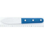 Couteau à coquilles St Jacques Au Nain lame large 11cm inox, manche bleu