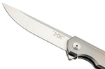 Couteau pliant Herbertz 203713 manche design fin et moderne en titane 12,2cm