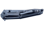 Couteau pliant Herbertz 596612 manche squelette en aluminium noir 12,1cm