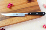 Couteau à steak Sabatier Éléphant Idéal Forgé lame lisse 13cm manche nylon noir
