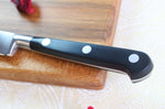 Couteau à steak Sabatier Éléphant Idéal Forgé lame lisse 13cm manche nylon noir