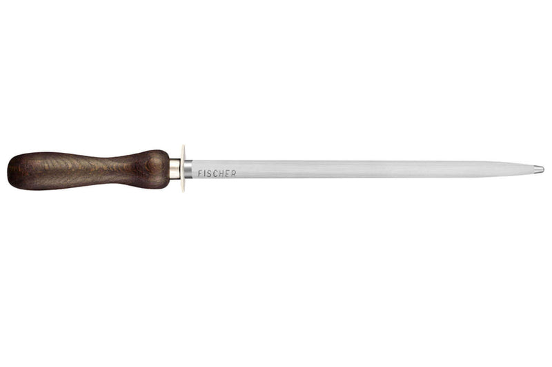 Fusil à aiguiser Fischer mèche ronde 20cm manche en bois