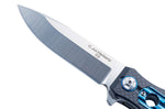 Couteau pliant Herbertz 597312 manche en fibre de carbone et aluminium percé 11,8cm