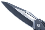 Couteau pliant Herbertz 596511 manche squelette en acier inoxydable noir 11cm