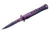 Couteau pliant Herbertz 584713 manche inox avec revêtement coloré 12,7cm