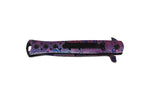 Couteau pliant Herbertz 584713 manche inox avec revêtement coloré 12,7cm