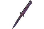 Couteau pliant Herbertz 584713 manche inox avec revêtement coloré 12,7cm