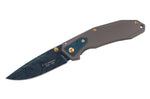 Couteau pliant Herbertz 533912 manche en acier inox finition damassée 11,3cm