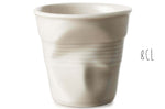 Tasse Revol Espresso Froissé 8cl en porcelaine Gris Galet
