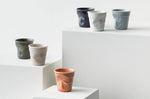 Tasse Revol Espresso Froissé 8cl en porcelaine Gris Galet