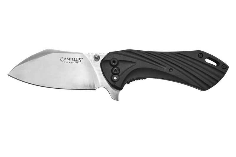 Couteau pliant Camillus Chunk manche en nylon noir et fibres de verre 10cm