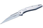Couteau pliant Herbertz 597412 tout inox lame wharncliffe manche 11,3cm