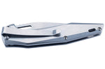 Couteau pliant Herbertz 597412 tout inox lame wharncliffe manche 11,3cm