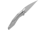 Couteau pliant Herbertz 597412 tout inox lame wharncliffe manche 11,3cm