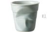 Tasse Revol Espresso Froissé 8cl en porcelaine Bleu Mistral