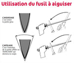 Fusil à aiguiser Pradel Excellence mèche ovale 36cm grain standard