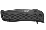 Couteau pliant Camillus Erupt manche en nylon noir et fibres de verre à motif cubique 7,8cm