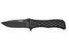 Couteau pliant Camillus Erupt manche en nylon noir et fibres de verre à motif cubique 7,8cm