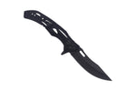 Couteau pliant Herbertz 592912 squelette blackwashed manche inox / alu 12cm
