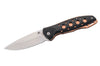 Couteau pliant Herbertz 568411 manche ajouré en alu noir / plaquette inox bronze 11,5cm