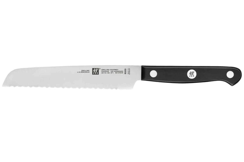 Couteau universel ZWILLING Gourmet dentelé 13cm manche riveté