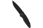 Couteau pliant Herbertz 584612 manche avec index cranté stonewashed sombre tout inox 12cm