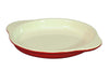 Plat à œuf rond en fonte émaillée - diamètre 16cm - Rouge
