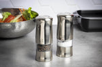 Coffret duo de moulins électriques à sel et à poivre Peugeot Zeli 14cm en ABS brossé