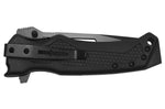 Couteau pliant Camillus GB-8B lame Tanto manche en nylon renforcé de fibres de verre noir 12cm