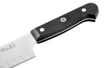 Couteau santoku ZWILLING Gourmet 18cm alvéolé manche riveté