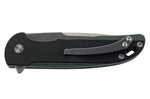 Couteau pliant Herbertz 308912 manche G10 texturé noir et vert 12cm et clip de poche