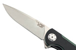 Couteau pliant Herbertz 308912 manche G10 texturé noir et vert 12cm et clip de poche