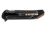 Couteau pliant Herbertz 533813 manche cranté aluminium noir / bronze 12,5cm