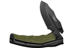 Couteau pliant Camillus FK-7.5 manche en nylon renforcé de verre/caoutchouc thermoplastique noir et vert 11,4cm