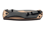 Couteau pliant Herbertz 533512 lame noire et manche ergonomique bi-matière 12cm