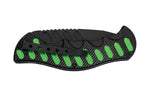 Couteau pliant Herbertz 565912 manche cranté aluminium noir / vert 12,2cm
